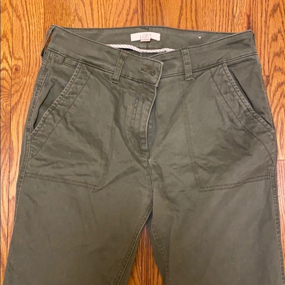 3/$25 PANTS! Loft Green Pants - Picture 1 of 4